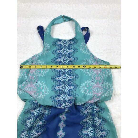 City Triangles Womens Maxi Dress Size Small Sleeveless Halter Blouson - Picture 4 of 6